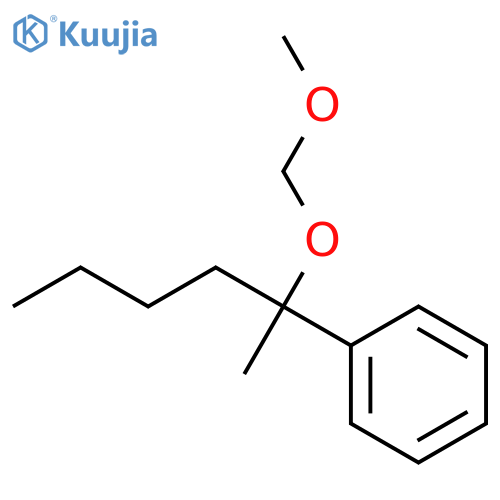 Benzene, [1-(methoxymethoxy)-1-methylpentyl]- structure