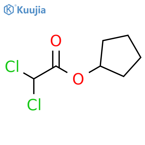 Acetic acid, 2,2-dichloro-, cyclopentyl ester structure