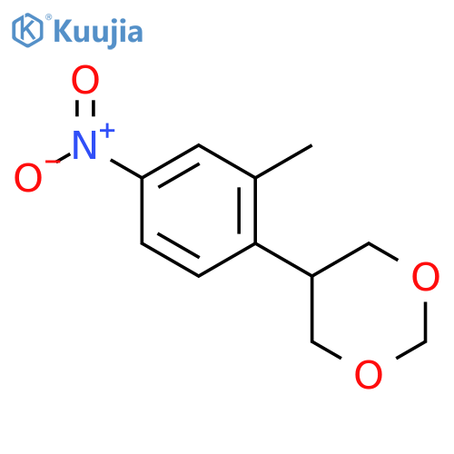 1,3-Dioxane, 5-(2-methyl-4-nitrophenyl)- structure