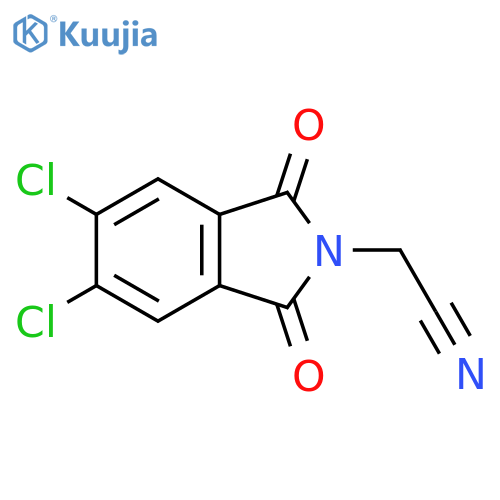 2H-Isoindole-2-acetonitrile, 5,6-dichloro-1,3-dihydro-1,3-dioxo- structure