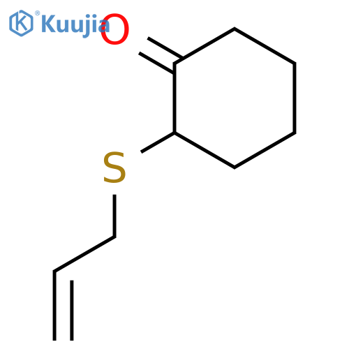 Cyclohexanone, 2-(2-propenylthio)- structure