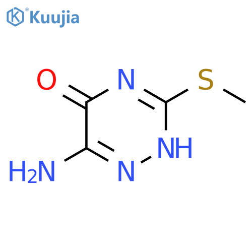 1,2,4-Triazin-5(2H)-one, 6-amino-3-(methylthio)- structure
