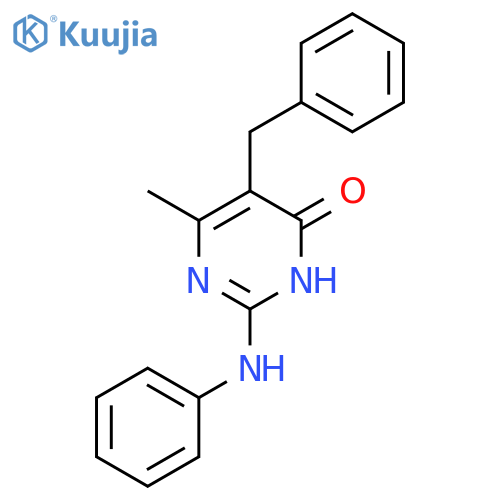 2-Anilino-5-benzyl-6-methylpyrimidin-4(3H)-one structure