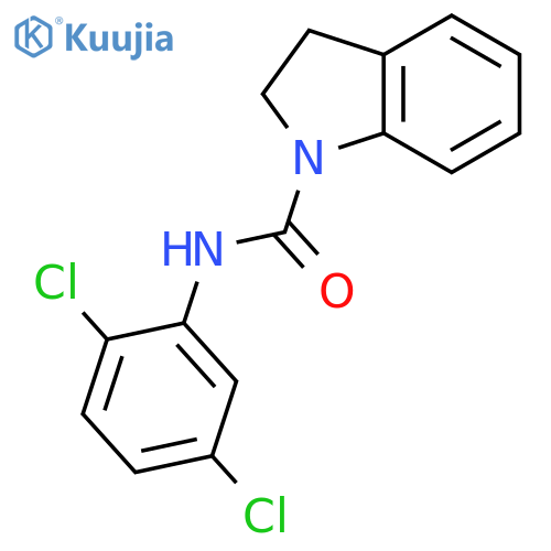 1H-Indole-1-carboxamide, N-(2,5-dichlorophenyl)-2,3-dihydro- structure
