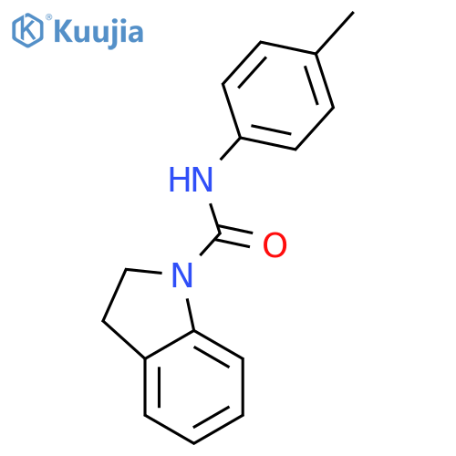 1H-Indole-1-carboxamide, 2,3-dihydro-N-(4-methylphenyl)- structure