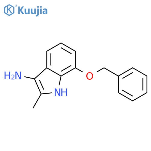 1H-Indol-3-amine, 2-methyl-7-(phenylmethoxy)- structure