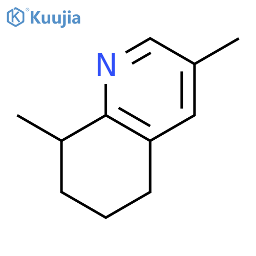 Quinoline, 5,6,7,8-tetrahydro-3,8-dimethyl- structure