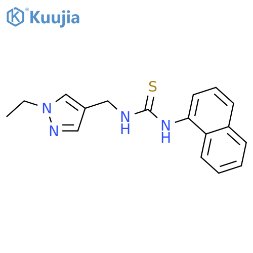 1-(1-Ethyl-1H-pyrazol-4-ylmethyl)-3-naphthalen-1-yl-thiourea structure