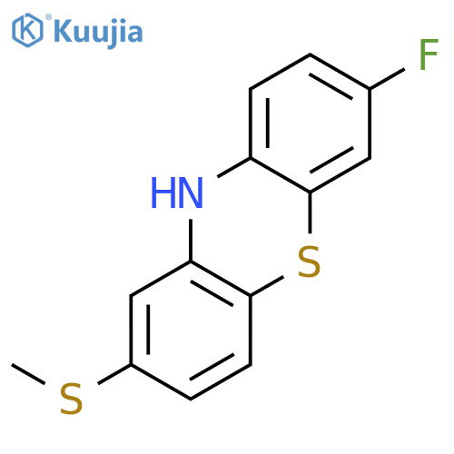 10H-Phenothiazine, 7-fluoro-2-(methylthio)- structure