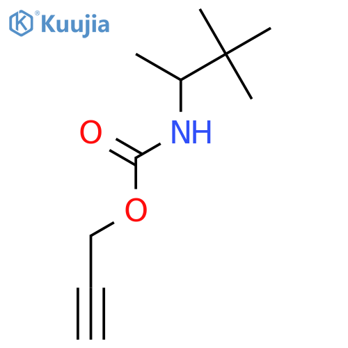 Carbamic acid, (1,2,2-trimethylpropyl)-, 2-propynyl ester structure