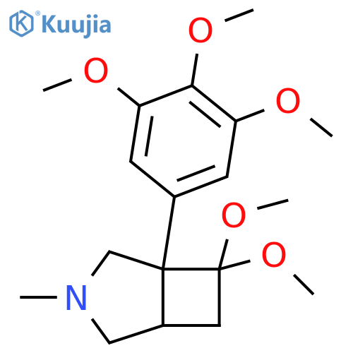3-Azabicyclo[3.2.0]heptane, 7,7-dimethoxy-3-methyl-1-(3,4,5-trimethoxyphenyl)- structure