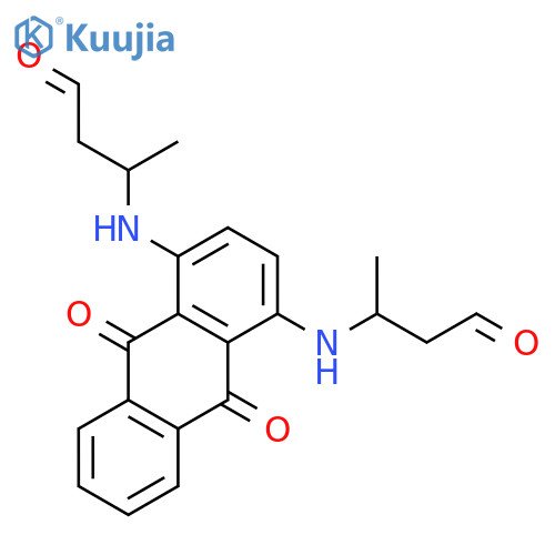 Butanal, 3,3'-[(9,10-dihydro-9,10-dioxo-1,4-anthracenediyl)diimino]bis- structure