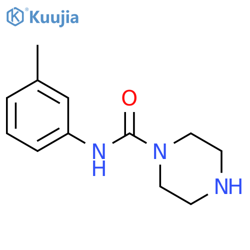 N-(3-methylphenyl)piperazine-1-carboxamide structure