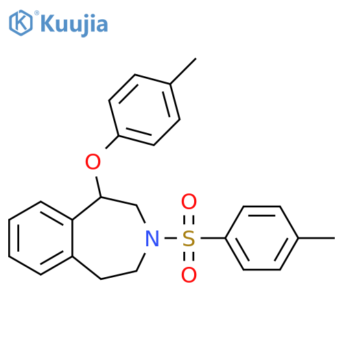 1H-3-Benzazepine, 2,3,4,5-tetrahydro-1-(4-methylphenoxy)-3-[(4-methylphenyl)sulfonyl]- structure