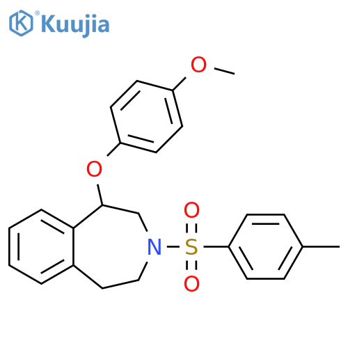 1H-3-Benzazepine,2,3,4,5-tetrahydro-1-(4-methoxyphenoxy)-3-[(4-methylphenyl)sulfonyl]- structure