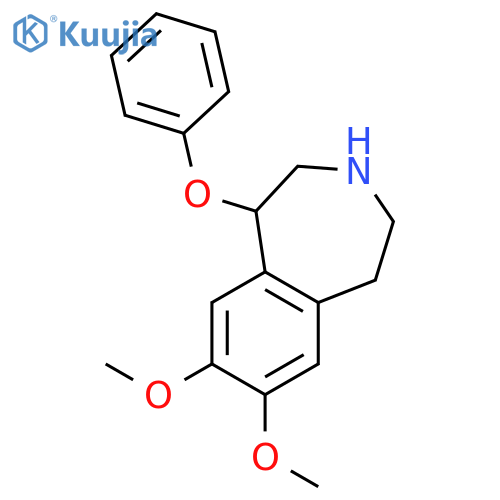 1H-3-Benzazepine, 2,3,4,5-tetrahydro-7,8-dimethoxy-1-phenoxy- structure