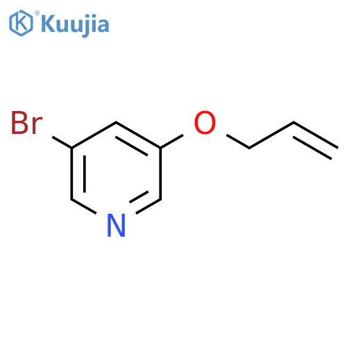 Pyridine, 3-bromo-5-(2-propen-1-yloxy)- structure