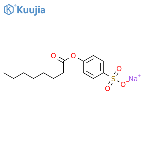 Octanoic acid,4-sulfophenyl ester, sodium salt (1:1) structure