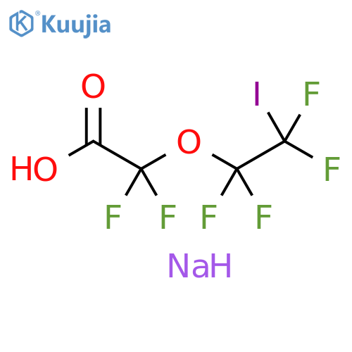 Acetic acid, 2,2-difluoro-2-(1,1,2,2-tetrafluoro-2-iodoethoxy)-, sodium salt (1:1) structure