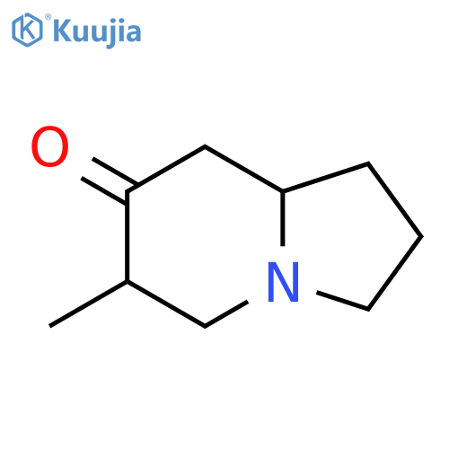hexahydro-6-methyl-7(1H)-Indolizinone structure