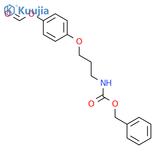 Carbamic acid, [3-[4-(formyloxy)phenoxy]propyl]-, phenylmethyl ester structure
