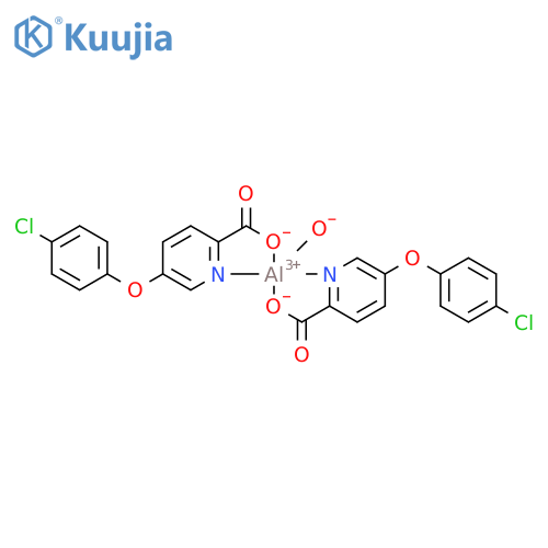 5-(4-chlorophenoxy)pyridine-2-carboxylic acid - aluminum (2:1) hydrate structure