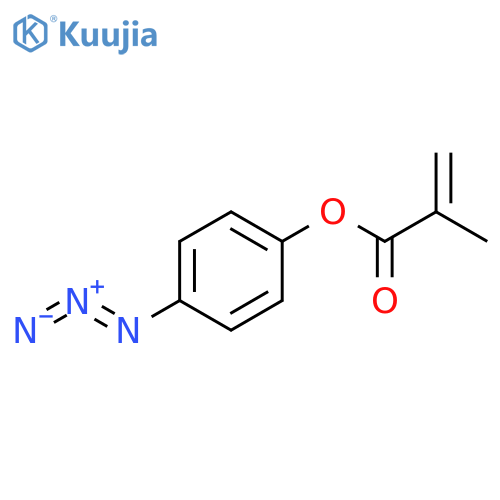 2-Propenoic acid, 2-methyl-, 4-azidophenyl ester structure