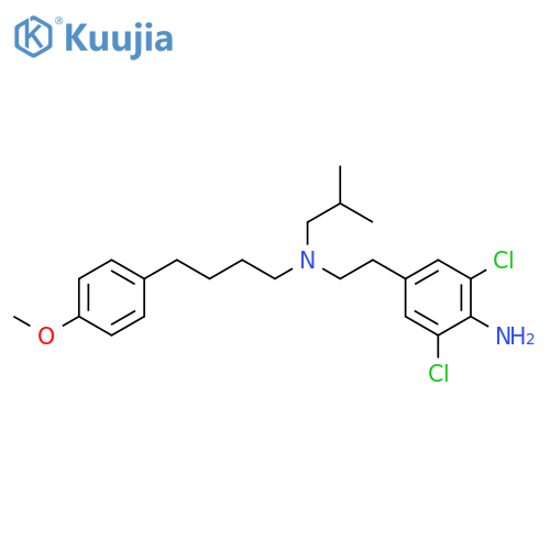 Benzenebutanamine, N-[2-(4-amino-3,5-dichlorophenyl)ethyl]-4-methoxy-N-(2-methylpropyl)- structure