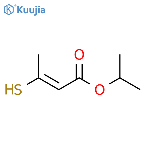 2-Butenoic acid, 3-mercapto-, 1-methylethyl ester, (E)- structure