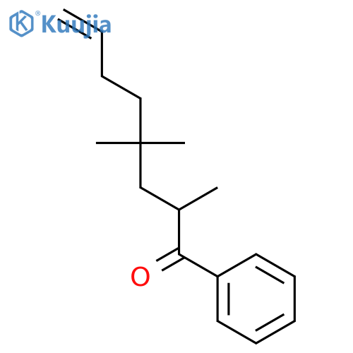 7-Octen-1-one, 2,4,4-trimethyl-1-phenyl- structure