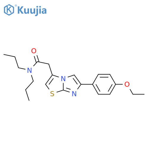 2-6-(4-ethoxyphenyl)imidazo2,1-b1,3thiazol-3-yl-N,N-dipropylacetamide structure