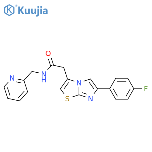 2-6-(4-fluorophenyl)imidazo2,1-b1,3thiazol-3-yl-N-(pyridin-2-yl)methylacetamide structure