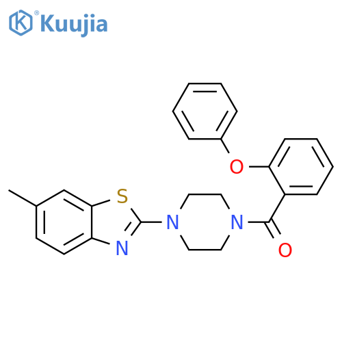 6-methyl-2-4-(2-phenoxybenzoyl)piperazin-1-yl-1,3-benzothiazole structure