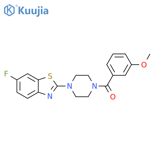 6-fluoro-2-4-(3-methoxybenzoyl)piperazin-1-yl-1,3-benzothiazole structure