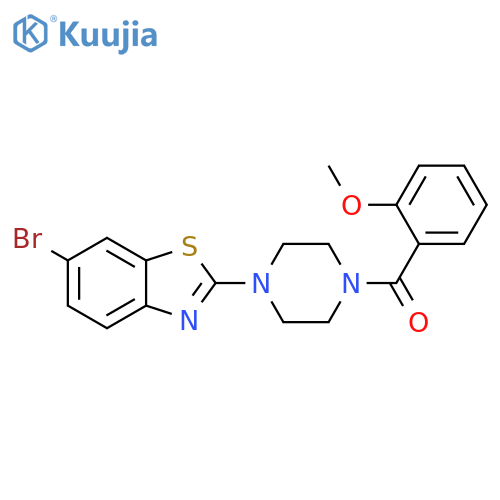 6-bromo-2-4-(2-methoxybenzoyl)piperazin-1-yl-1,3-benzothiazole structure