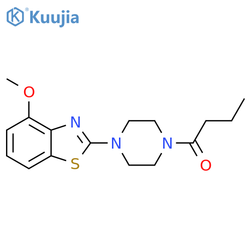 1-4-(4-methoxy-1,3-benzothiazol-2-yl)piperazin-1-ylbutan-1-one structure