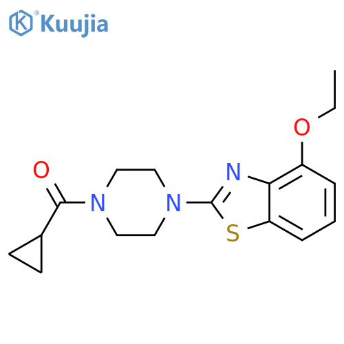 2-(4-cyclopropanecarbonylpiperazin-1-yl)-4-ethoxy-1,3-benzothiazole structure