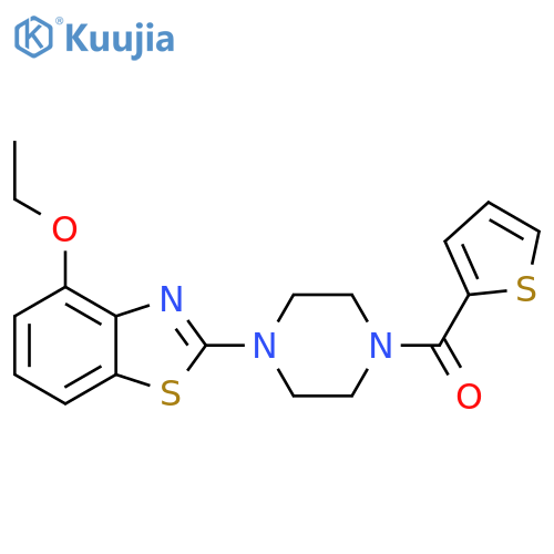 4-ethoxy-2-4-(thiophene-2-carbonyl)piperazin-1-yl-1,3-benzothiazole structure