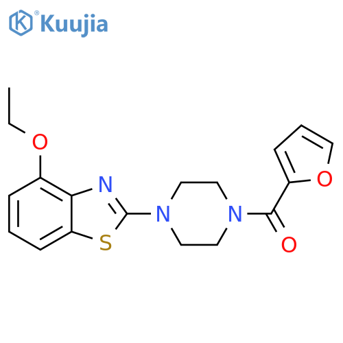 4-ethoxy-2-4-(furan-2-carbonyl)piperazin-1-yl-1,3-benzothiazole structure