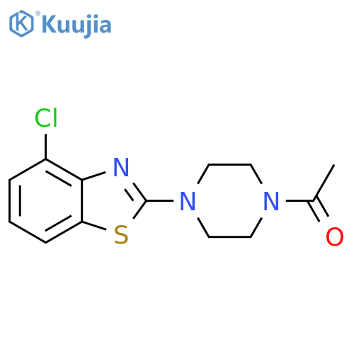 1-4-(4-chloro-1,3-benzothiazol-2-yl)piperazin-1-ylethan-1-one structure