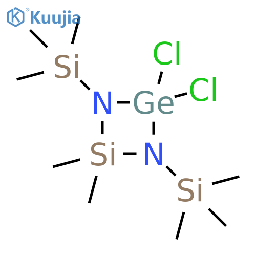 1,3-Diaza-2-sila-4-germacyclobutane, 4,4-dichloro-2,2-dimethyl-1,3-bis(trimethylsilyl)- structure