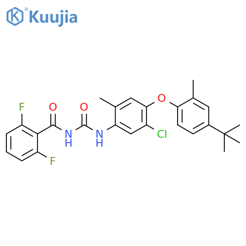 Benzamide, N-[[[5-chloro-4-[4-(1,1-dimethylethyl)-2-methylphenoxy]-2-methylphenyl]amino]carbonyl]-2,6-difluoro- structure