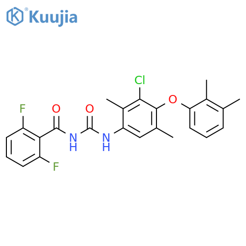 Benzamide, N-[[[3-chloro-4-(2,3-dimethylphenoxy)-2,5-dimethylphenyl]amino]carbonyl]-2,6-difluoro- structure