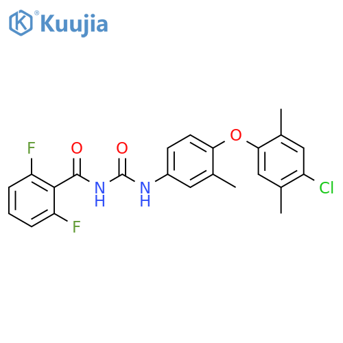 Benzamide, N-[[[4-(4-chloro-2,5-dimethylphenoxy)-3-methylphenyl]amino]carbonyl]-2,6-difluoro- structure