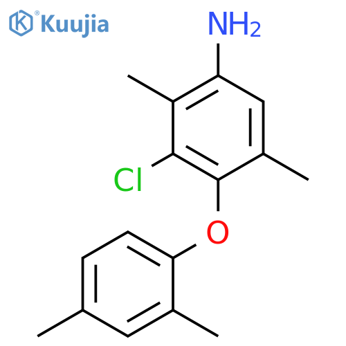 Benzenamine, 3-chloro-4-(2,4-dimethylphenoxy)-2,5-dimethyl- structure