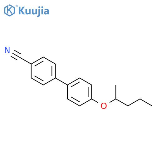 [1,1'-BIPHENYL]-4-CARBONITRILE, 4'-(1-METHYLBUTOXY)- structure