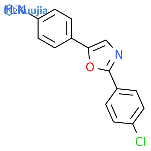 Benzenamine, 4-[2-(4-chlorophenyl)-5-oxazolyl]- structure