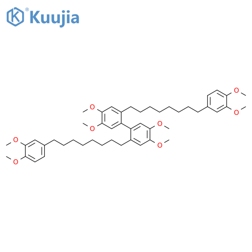 1,1'-Biphenyl, 2,2'-bis[8-(3,4-dimethoxyphenyl)octyl]-4,4',5,5'-tetramethoxy- structure