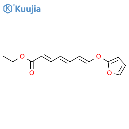 2,4,6-Heptatrienoic acid, 7-(2-furanyloxy)-, ethyl ester structure
