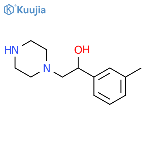 1-Piperazineethanol, α-(3-methylphenyl)- structure